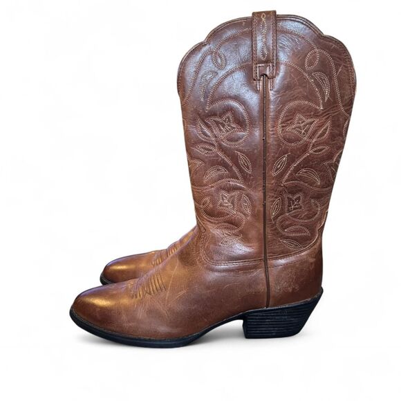 Ariat Women’s Western Boots Brown Leather Cowboy Boots Size 8B - Picture 2 of 6